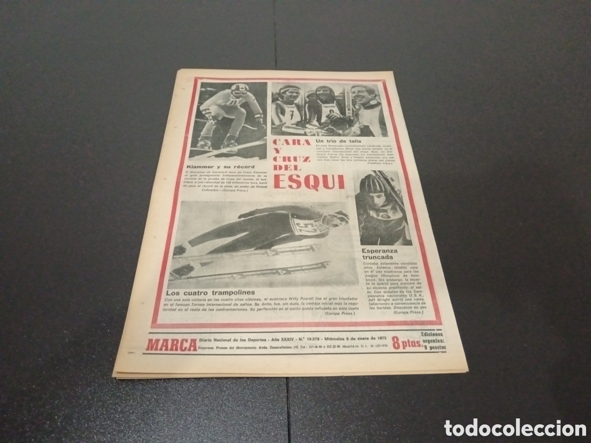 Coleccionismo deportivo: MARCA 08/01/1975 - Foto 8