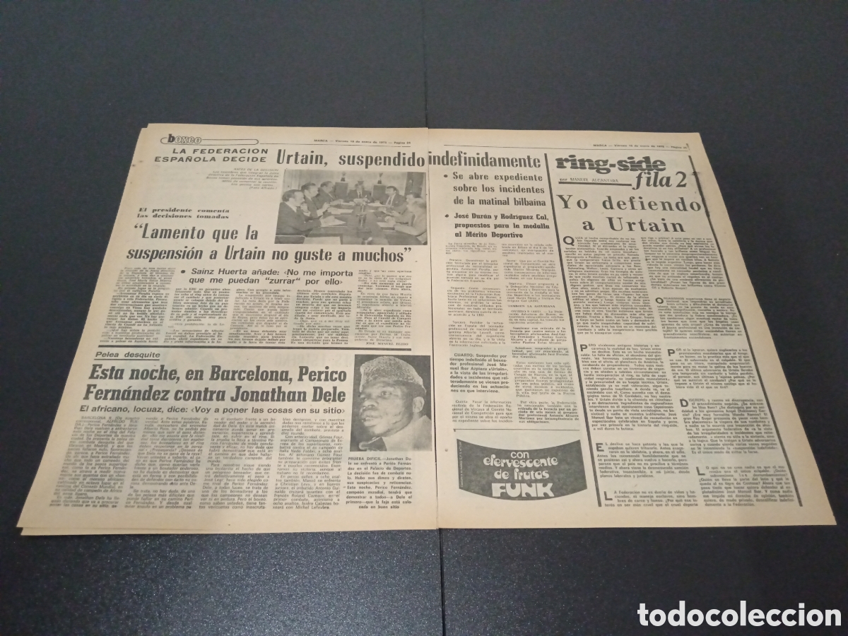 Coleccionismo deportivo: MARCA 10/01/1975 - Foto 3