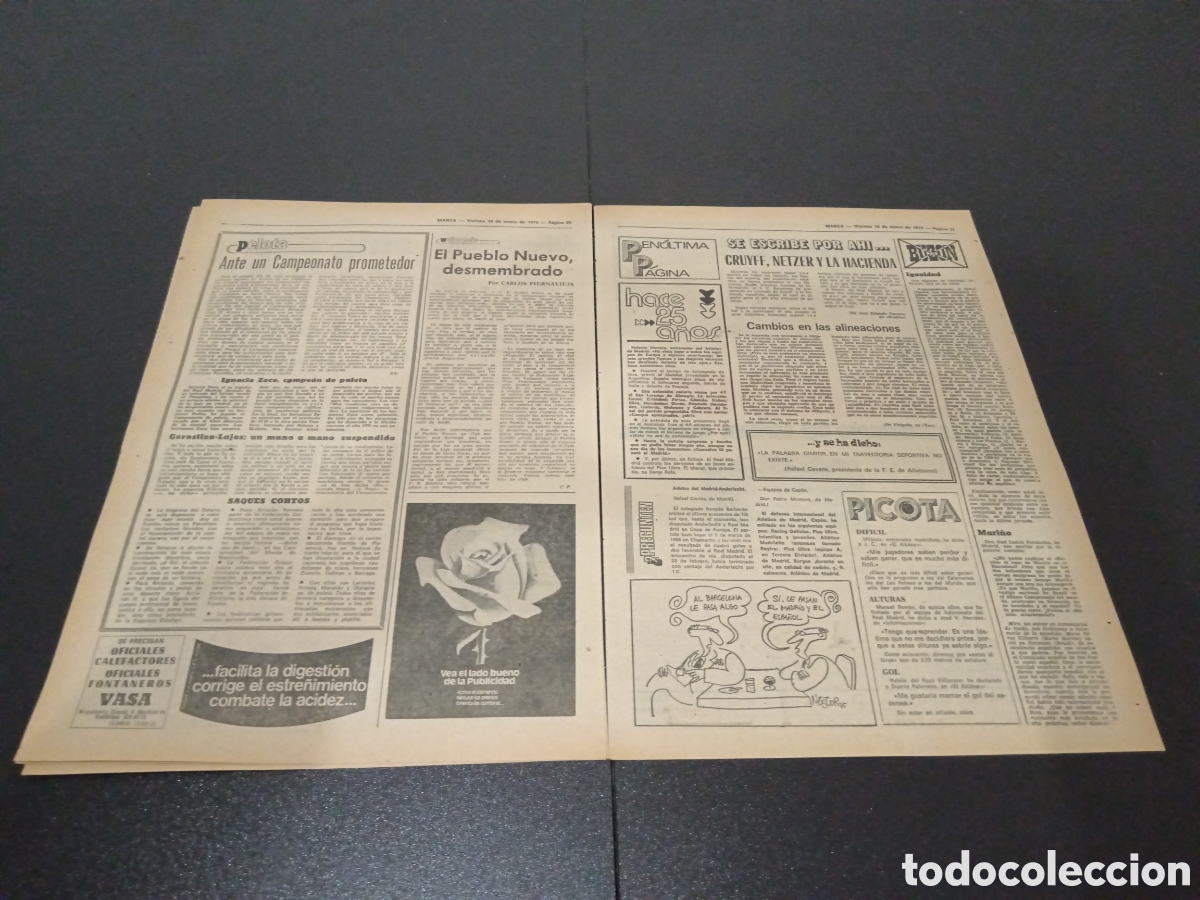 Coleccionismo deportivo: MARCA 10/01/1975 - Foto 4