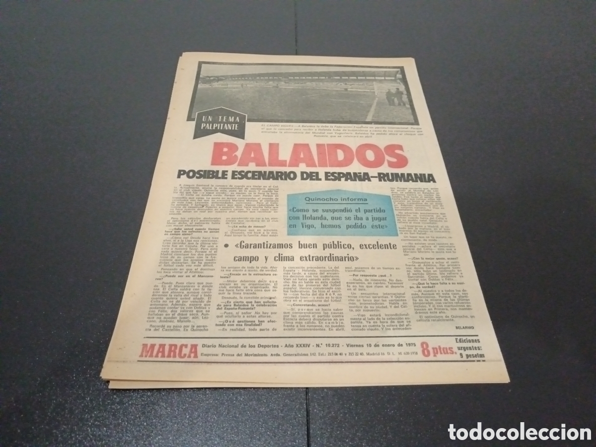Coleccionismo deportivo: MARCA 10/01/1975 - Foto 5