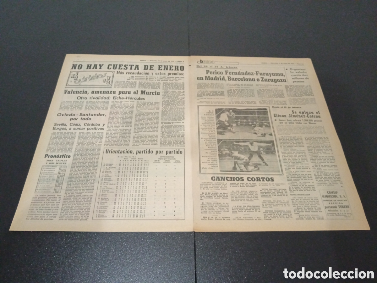 Coleccionismo deportivo: MARCA 15/01/1975 - Foto 2