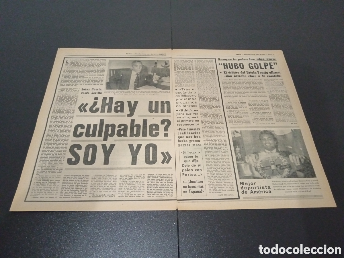 Coleccionismo deportivo: MARCA 15/01/1975 - Foto 3