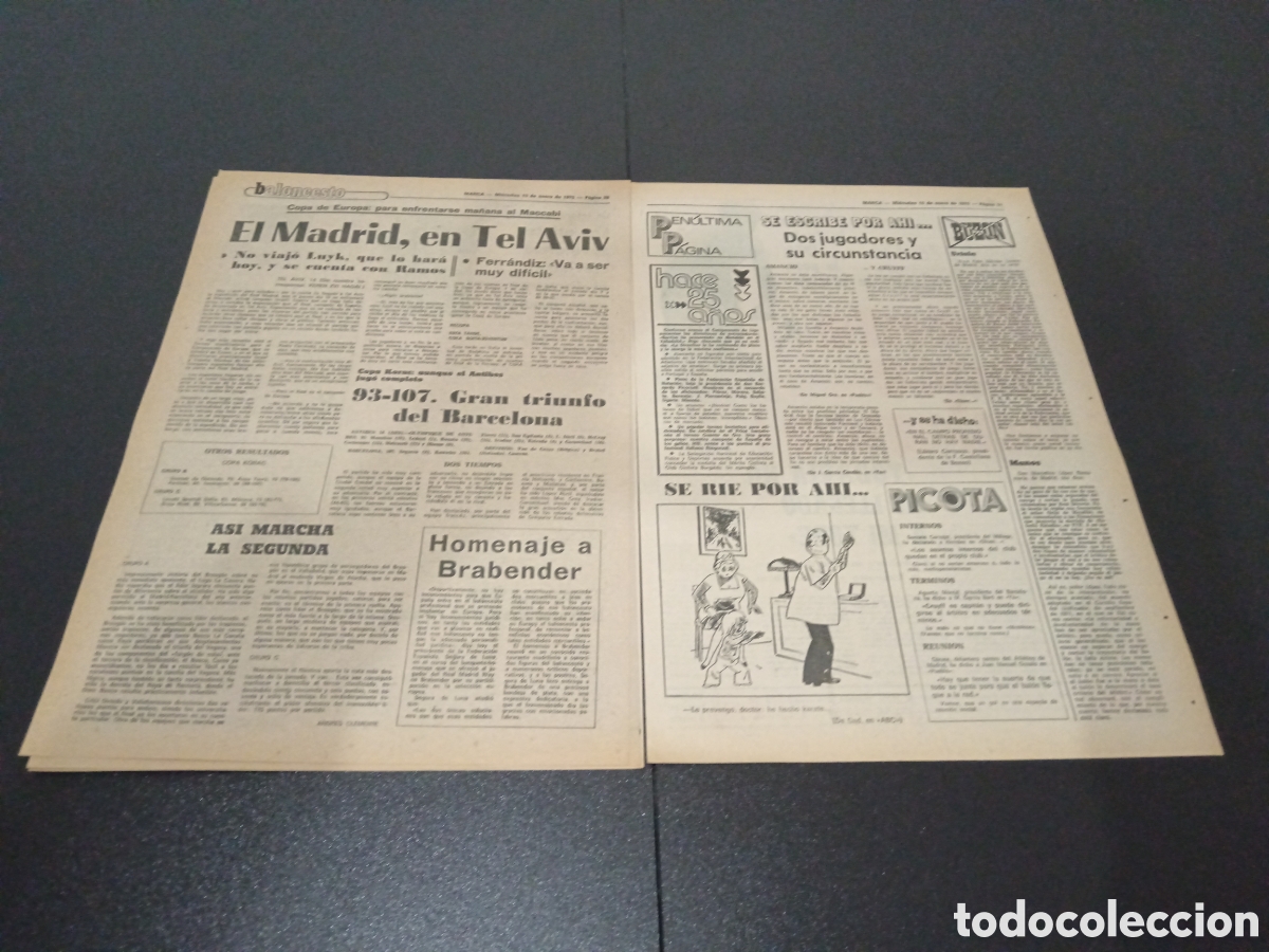 Coleccionismo deportivo: MARCA 15/01/1975 - Foto 5