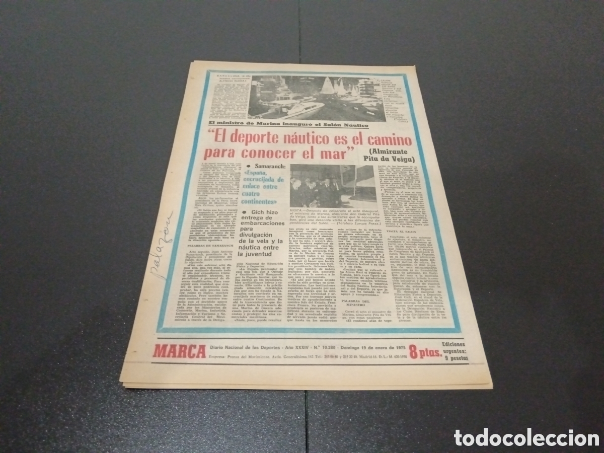 Coleccionismo deportivo: MARCA 19/01/1975 - Foto 5
