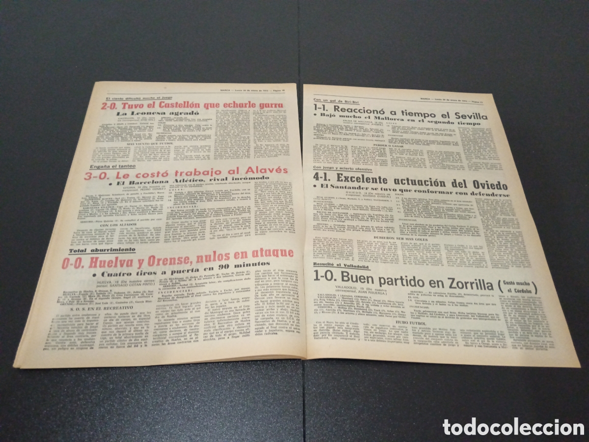 Coleccionismo deportivo: MARCA 20/01/1975 - Foto 9