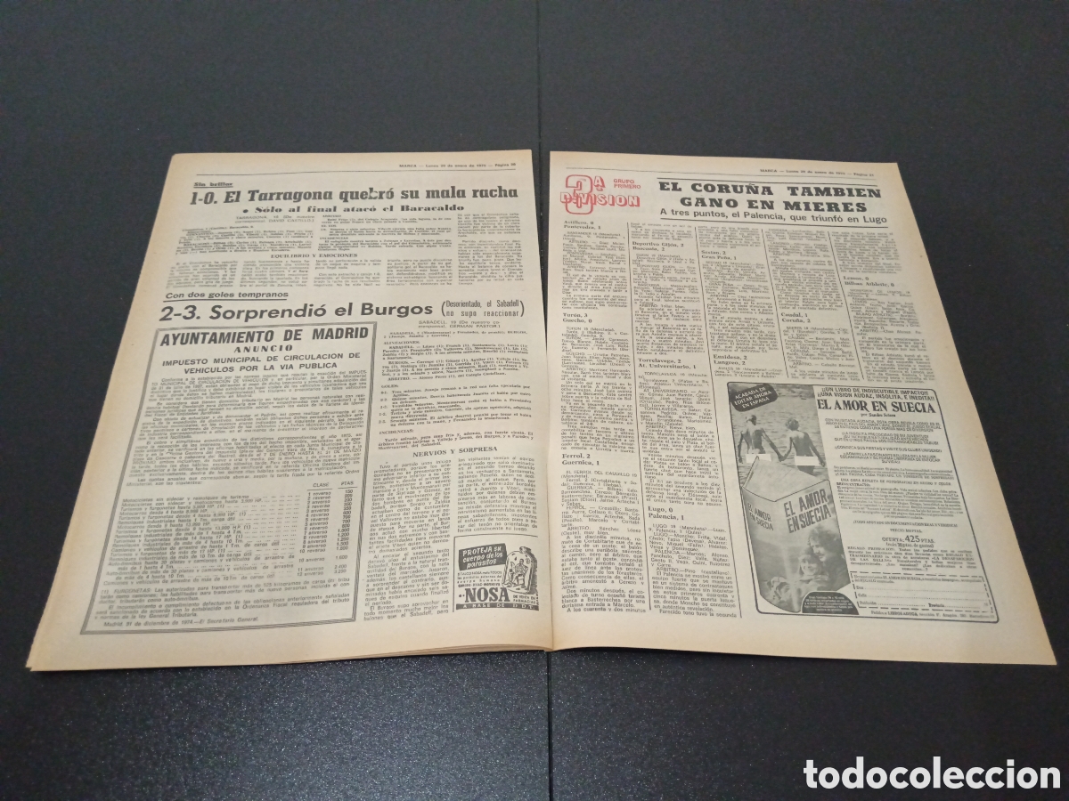 Coleccionismo deportivo: MARCA 20/01/1975 - Foto 11