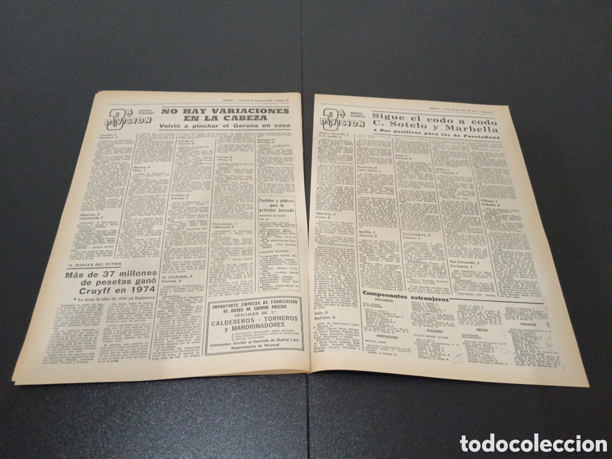 Coleccionismo deportivo: MARCA 20/01/1975 - Foto 13