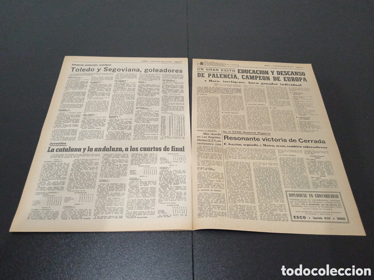 Coleccionismo deportivo: MARCA 20/01/1975 - Foto 14
