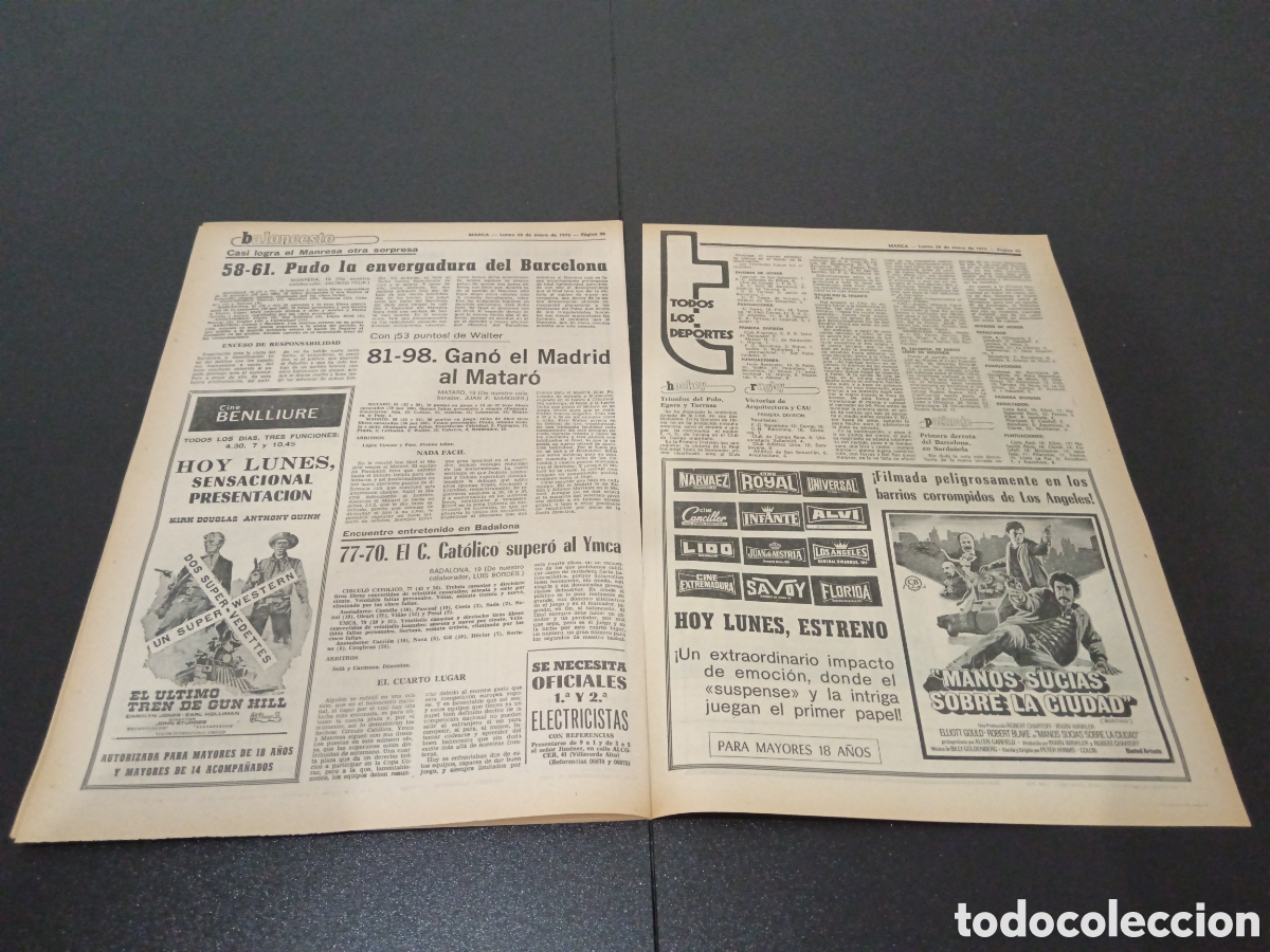 Coleccionismo deportivo: MARCA 20/01/1975 - Foto 16