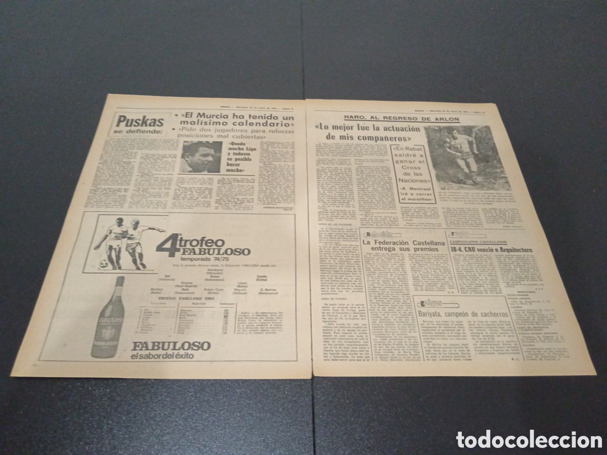 Coleccionismo deportivo: MARCA 22/01/1975 - Foto 3