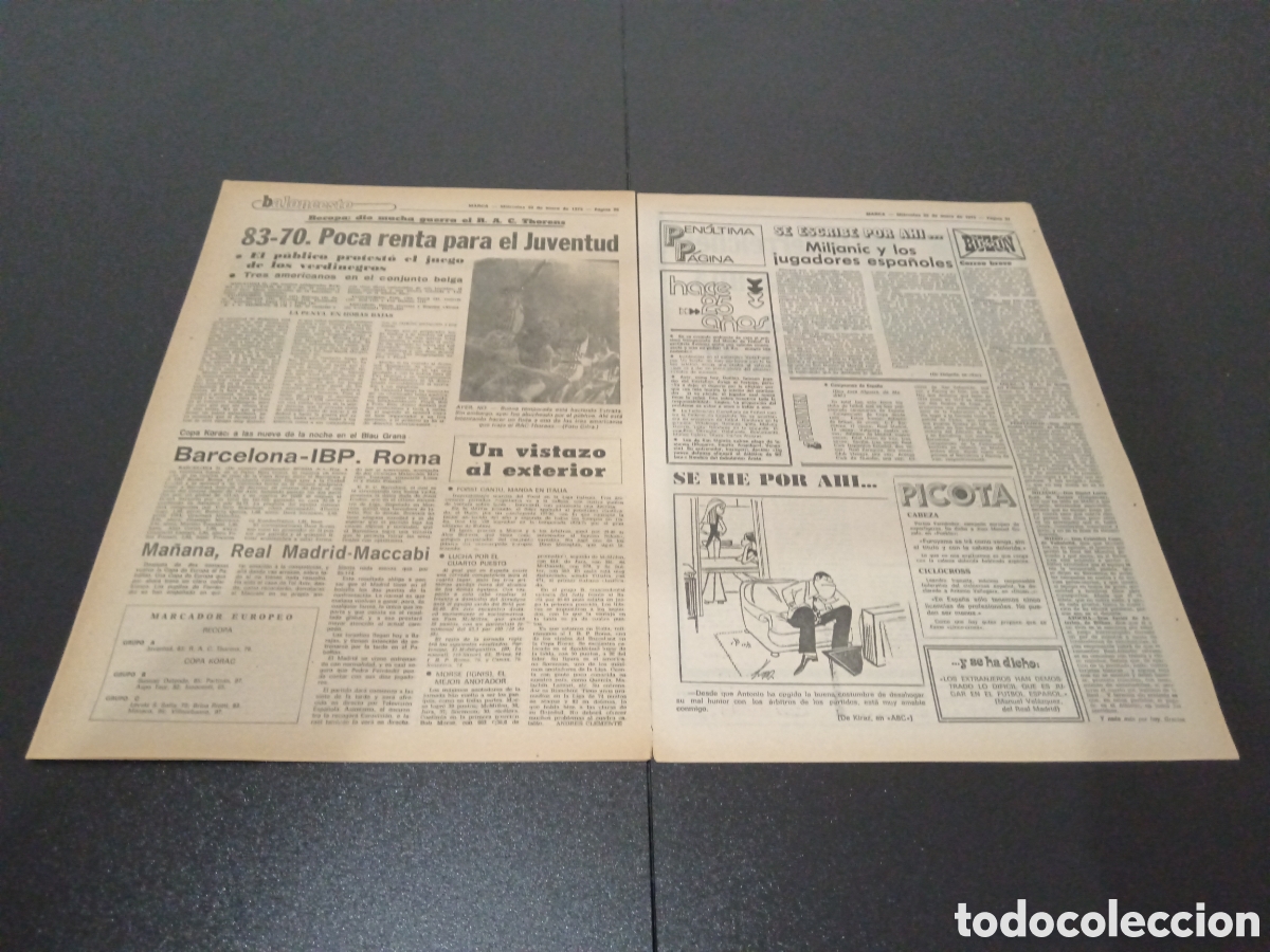 Coleccionismo deportivo: MARCA 22/01/1975 - Foto 4