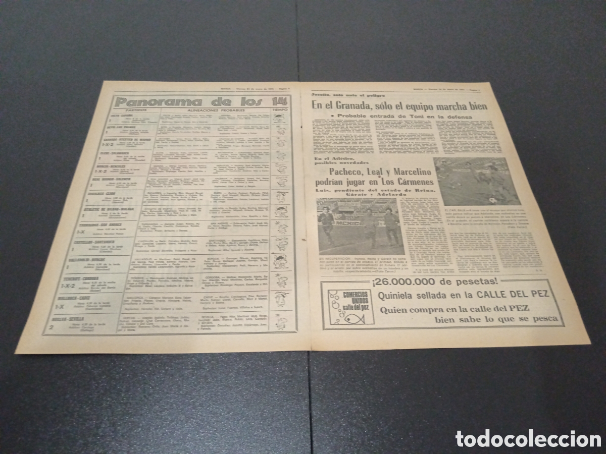 Coleccionismo deportivo: MARCA 24/01/1975 - Foto 2