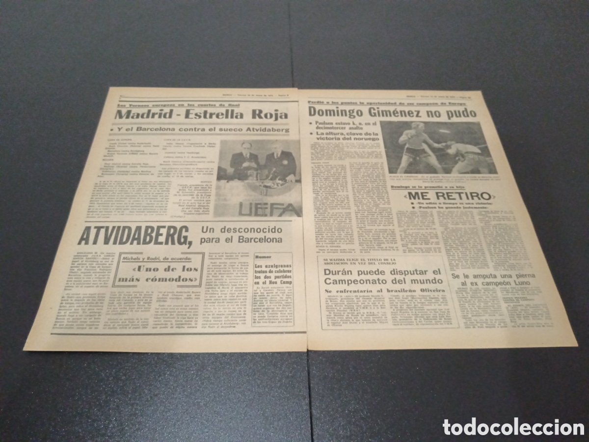 Coleccionismo deportivo: MARCA 24/01/1975 - Foto 3