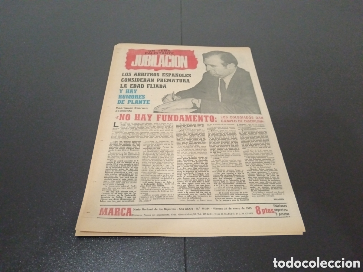 Coleccionismo deportivo: MARCA 24/01/1975 - Foto 5