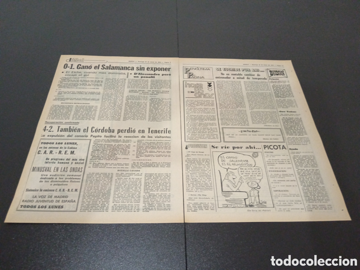 Coleccionismo deportivo: MARCA 26/01/1975 - Foto 2