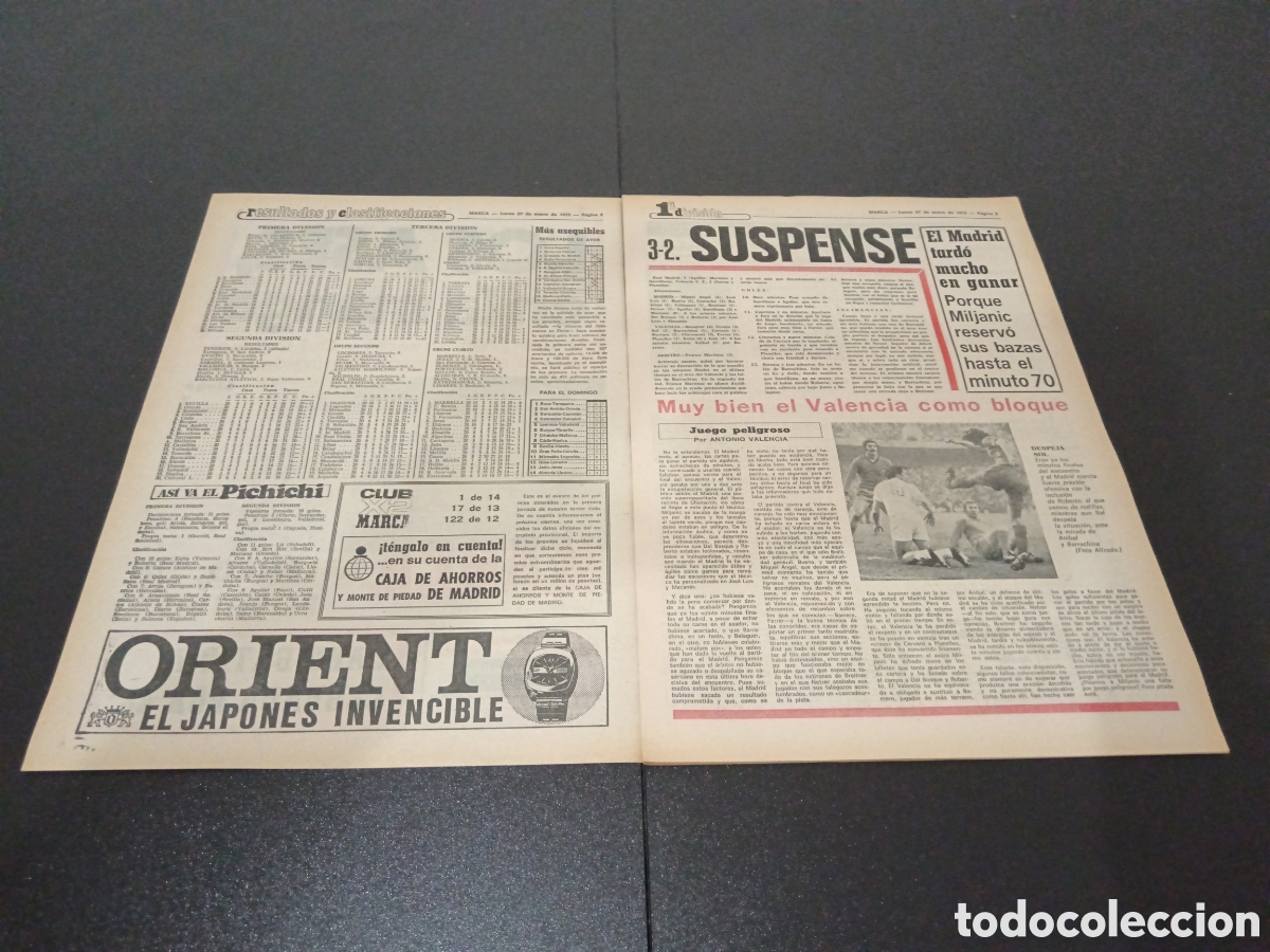 Coleccionismo deportivo: MARCA 27/01/1975 - Foto 2