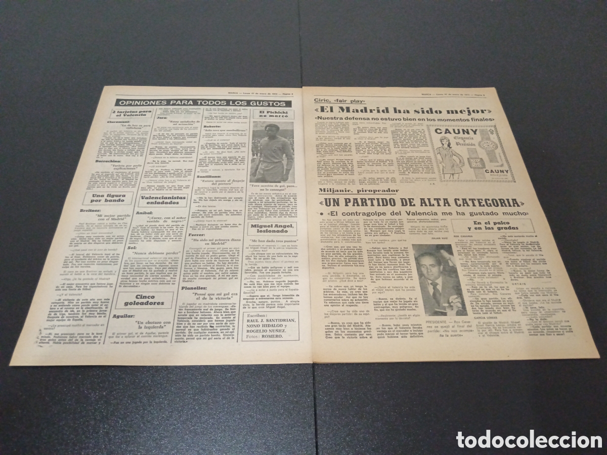 Coleccionismo deportivo: MARCA 27/01/1975 - Foto 3