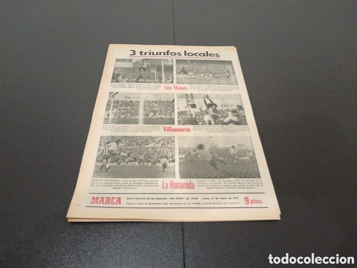 Coleccionismo deportivo: MARCA 27/01/1975 - Foto 19