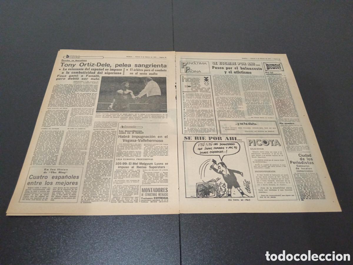 Coleccionismo deportivo: MARCA 08/02/1975 - Foto 3