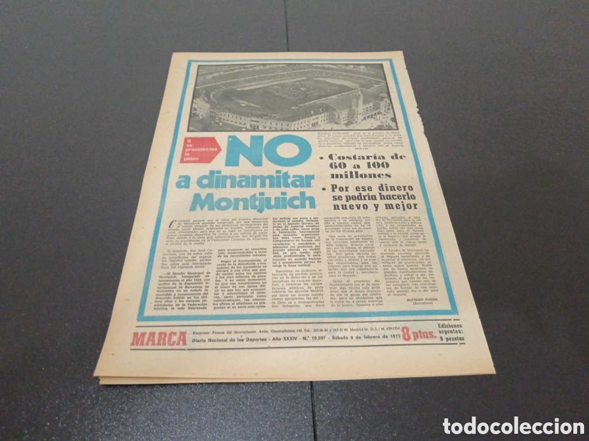 Coleccionismo deportivo: MARCA 08/02/1975 - Foto 4