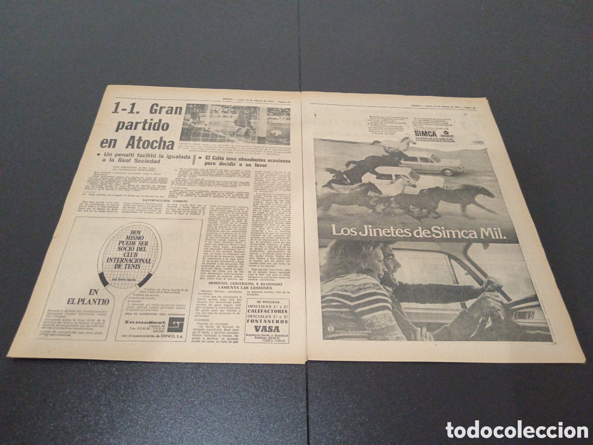 Coleccionismo deportivo: MARCA 10/02/1975 - Foto 7