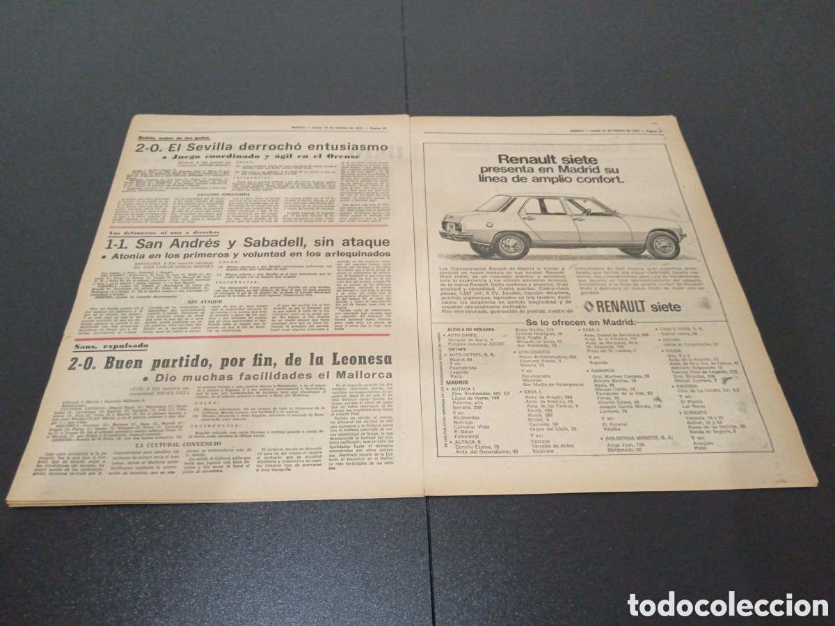Coleccionismo deportivo: MARCA 10/02/1975 - Foto 9