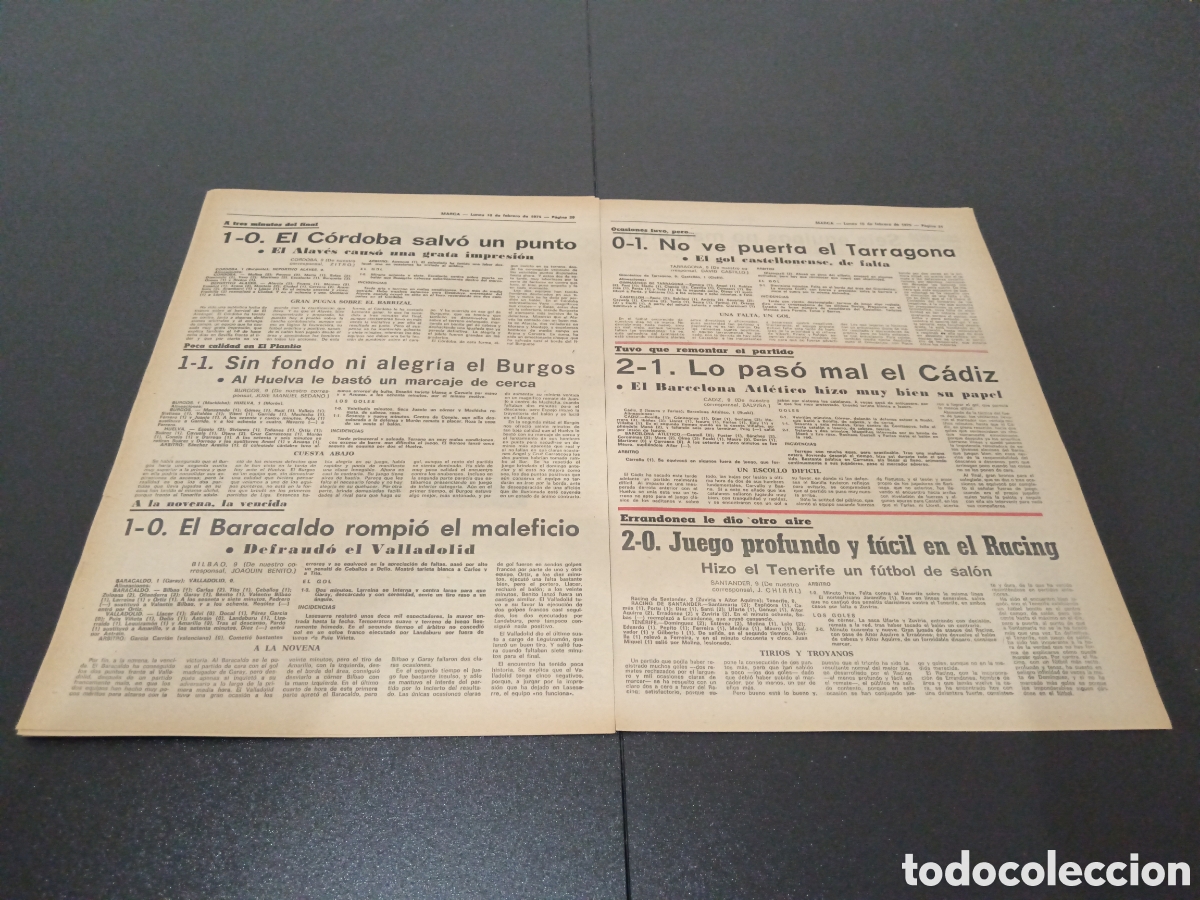 Coleccionismo deportivo: MARCA 10/02/1975 - Foto 11