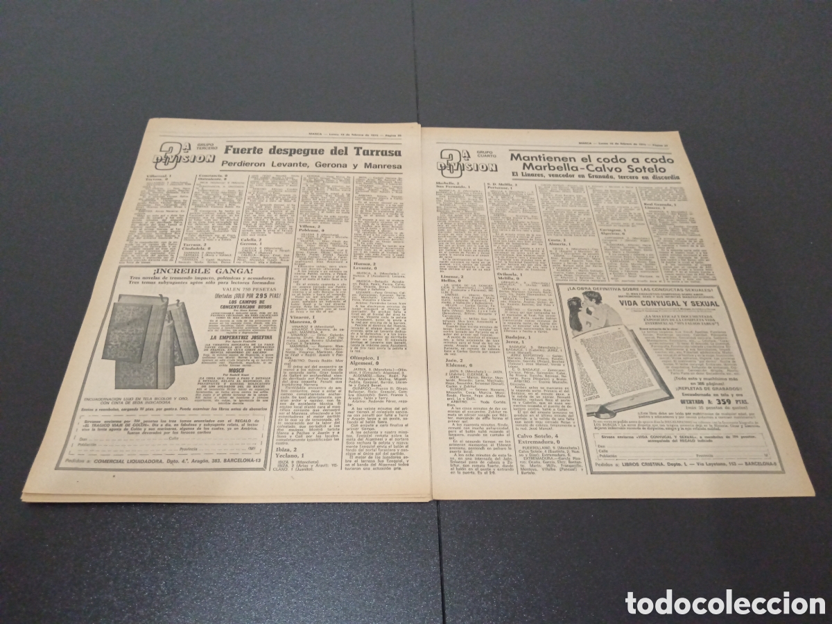 Coleccionismo deportivo: MARCA 10/02/1975 - Foto 14