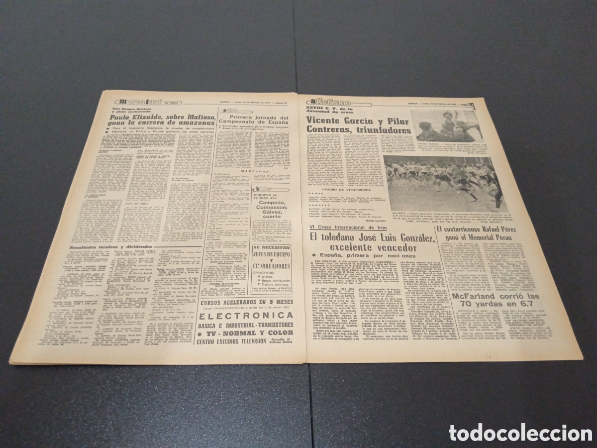 Coleccionismo deportivo: MARCA 10/02/1975 - Foto 15