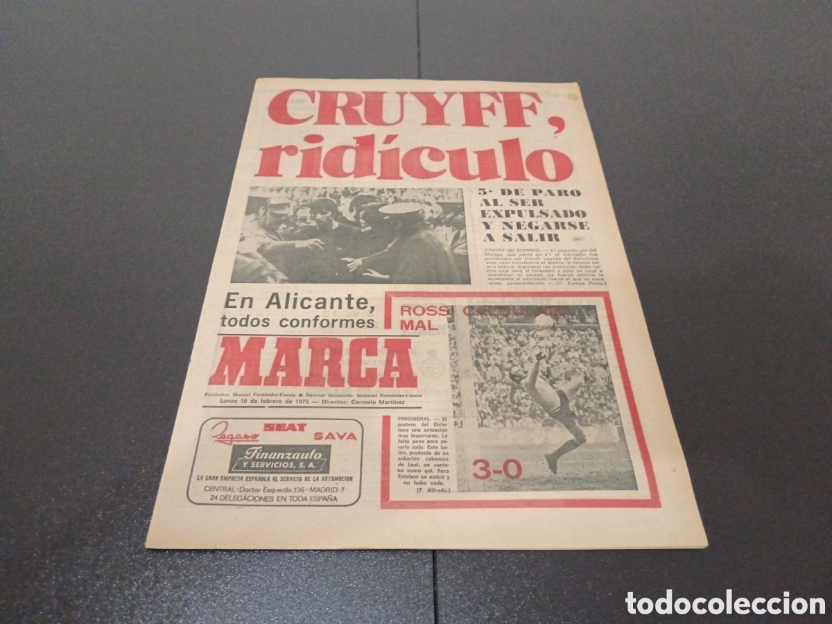 Coleccionismo deportivo: MARCA 10/02/1975 - Foto 1