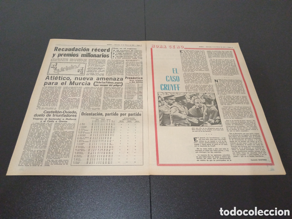 Coleccionismo deportivo: MARCA 12/02/1975 - Foto 2