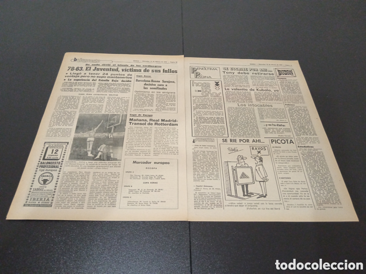 Coleccionismo deportivo: MARCA 12/02/1975 - Foto 5