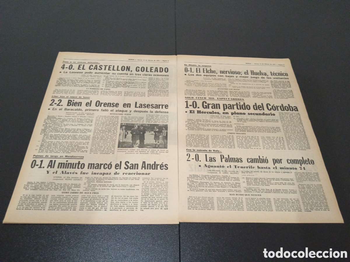 Coleccionismo deportivo: MARCA 13/02/1975 - Foto 4