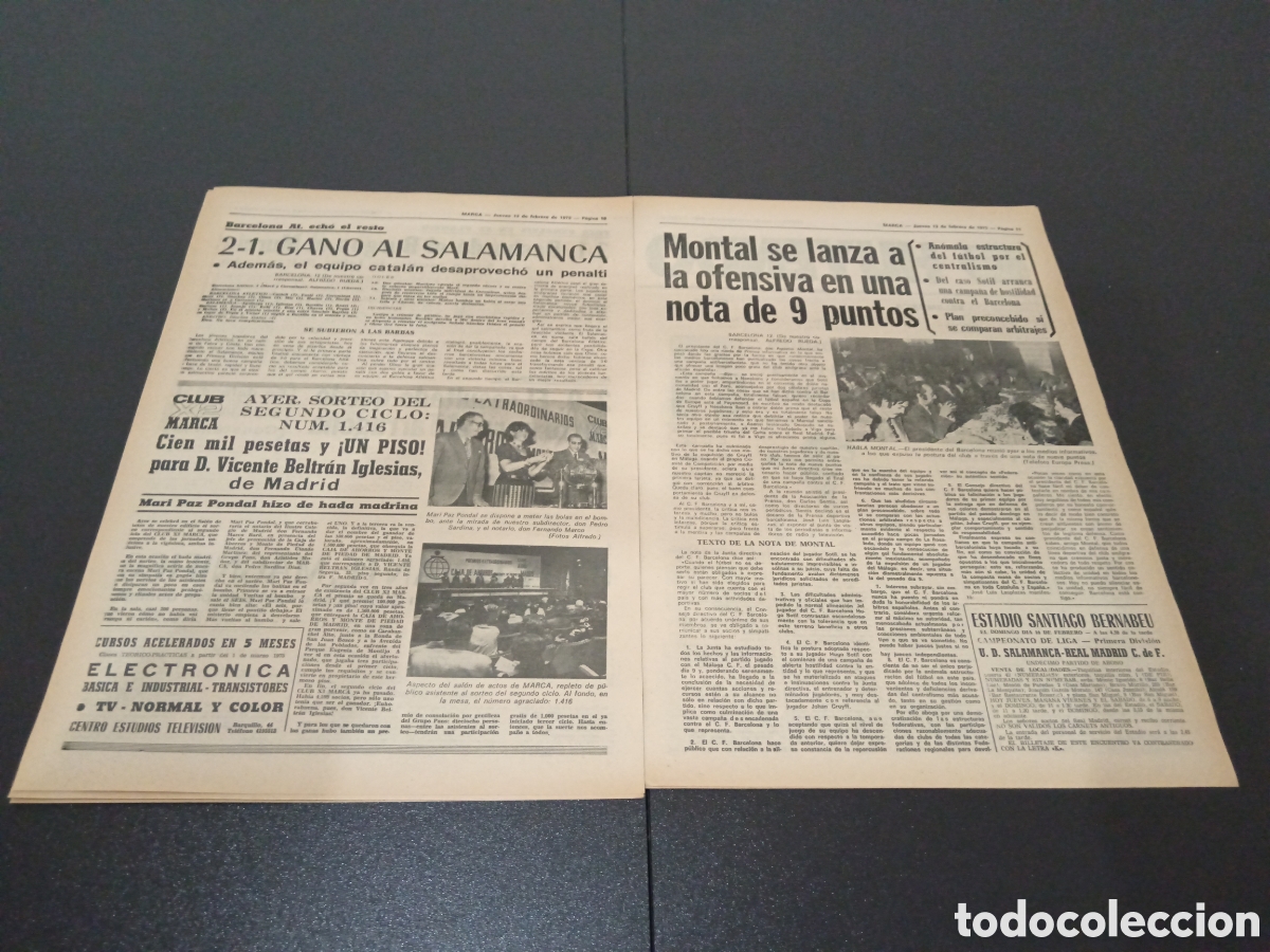 Coleccionismo deportivo: MARCA 13/02/1975 - Foto 6