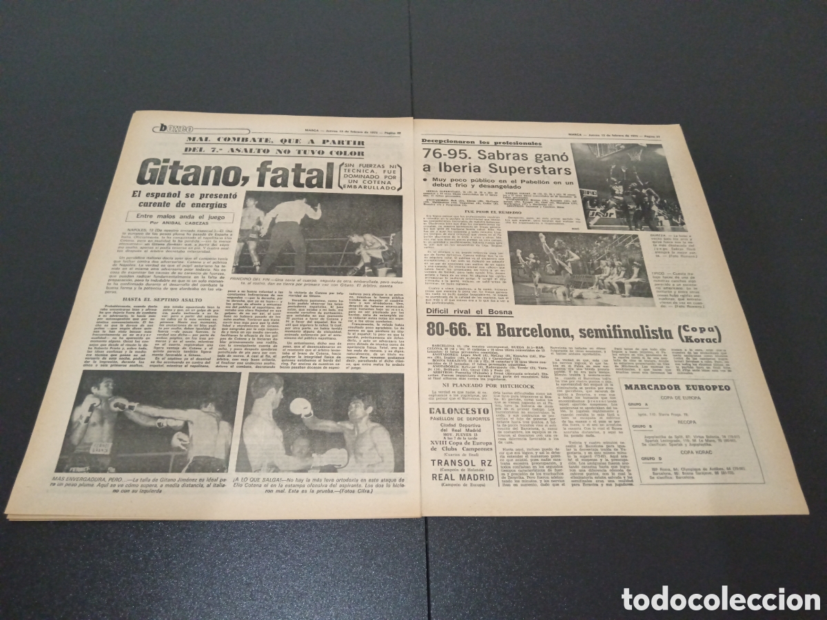 Coleccionismo deportivo: MARCA 13/02/1975 - Foto 8