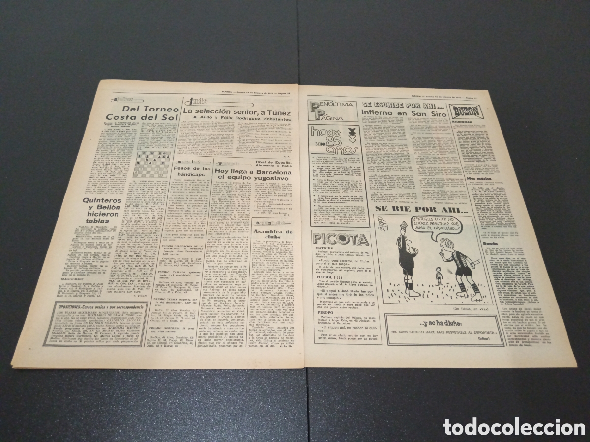 Coleccionismo deportivo: MARCA 13/02/1975 - Foto 9