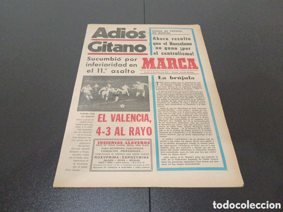 Coleccionismo deportivo: MARCA 13/02/1975 - Foto 1
