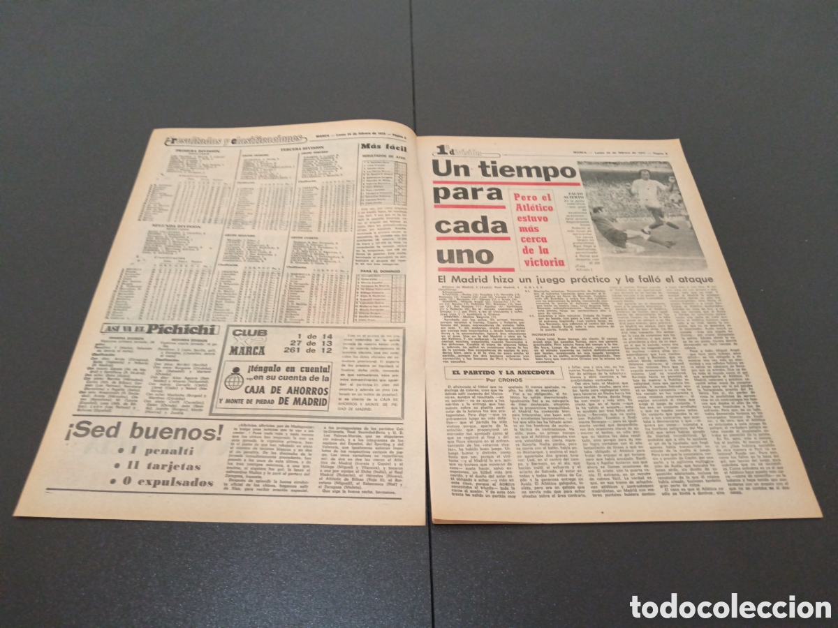 Coleccionismo deportivo: MARCA 24/02/1975 - Foto 2
