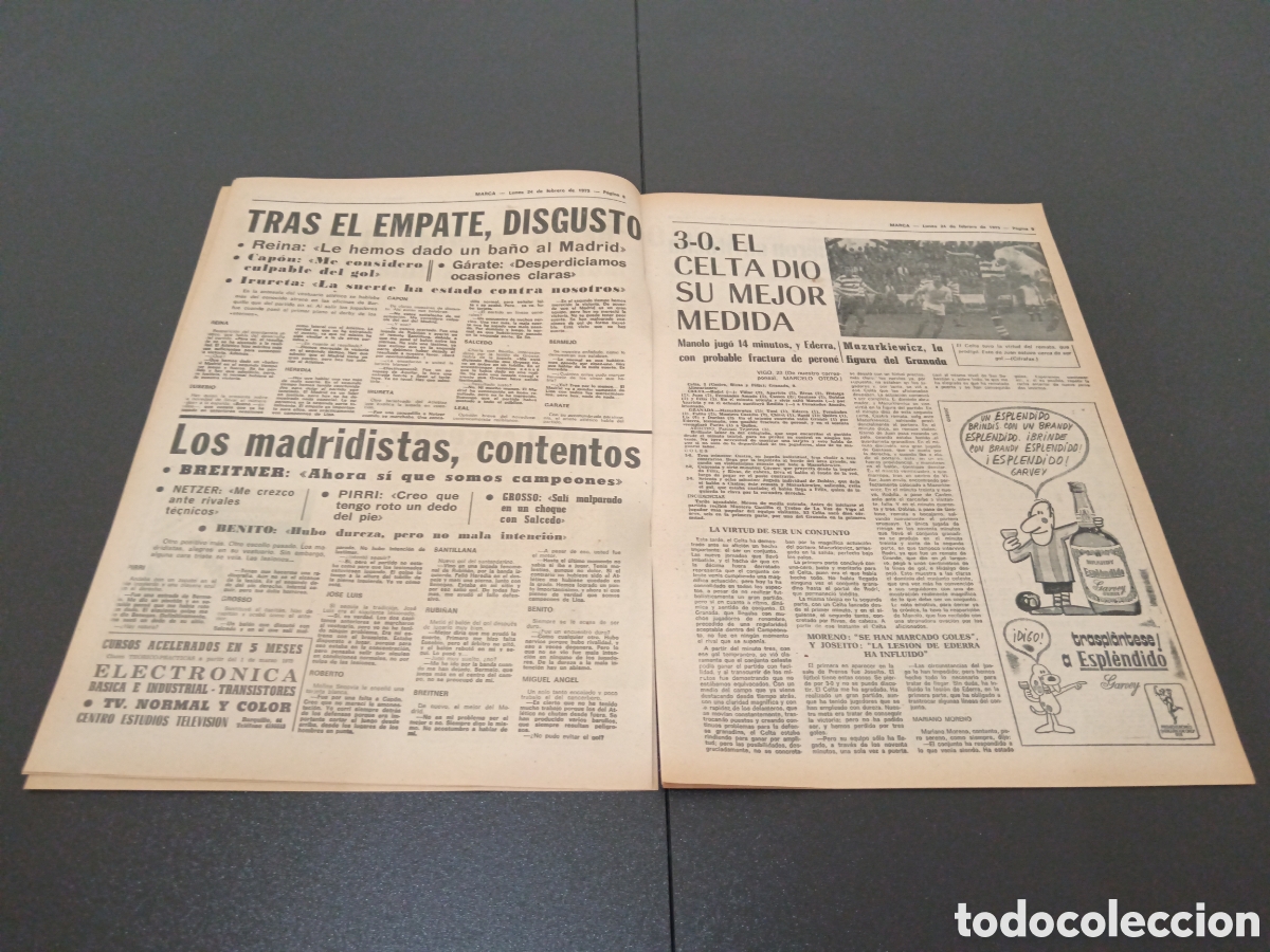 Coleccionismo deportivo: MARCA 24/02/1975 - Foto 4