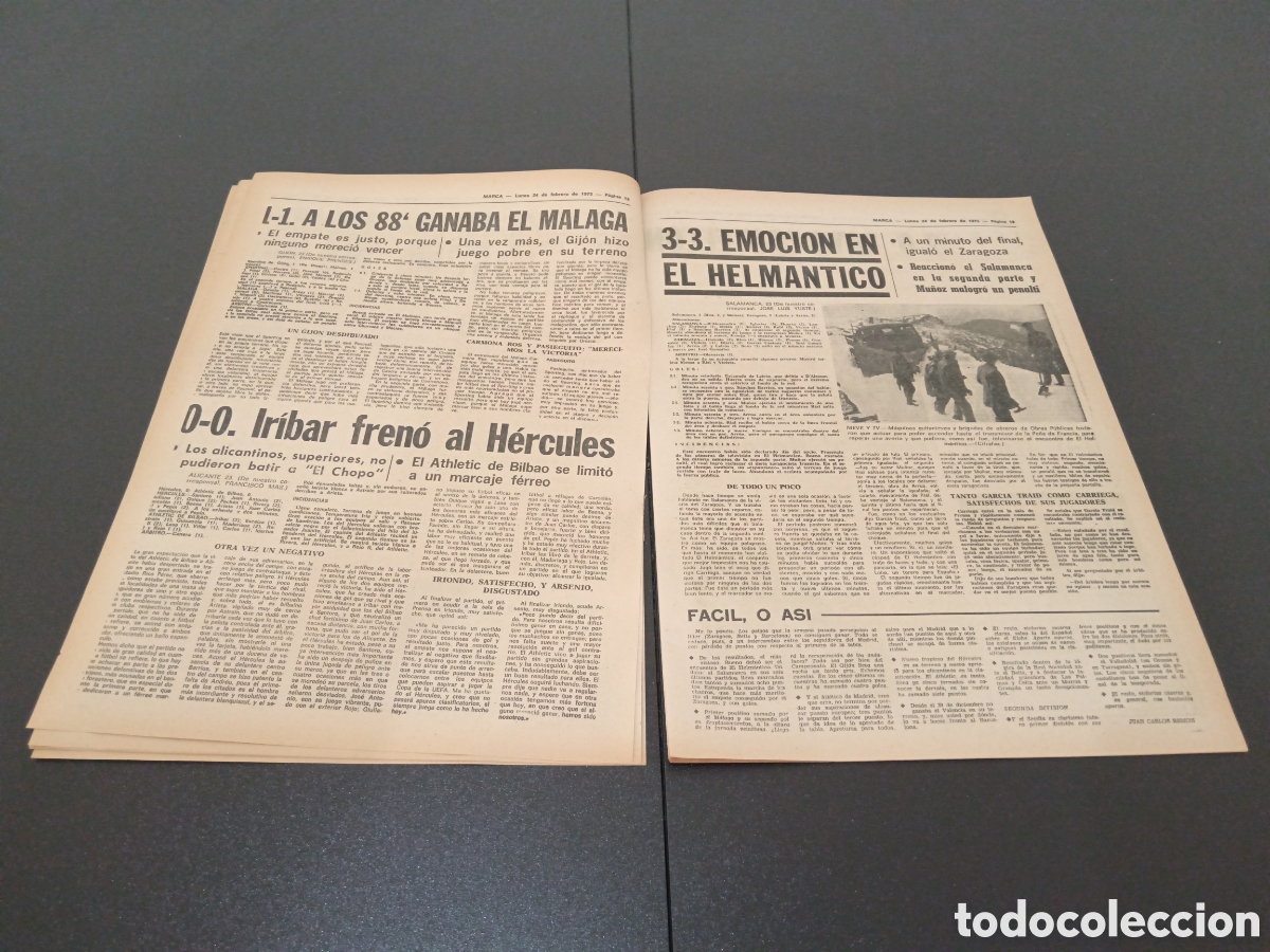 Coleccionismo deportivo: MARCA 24/02/1975 - Foto 6