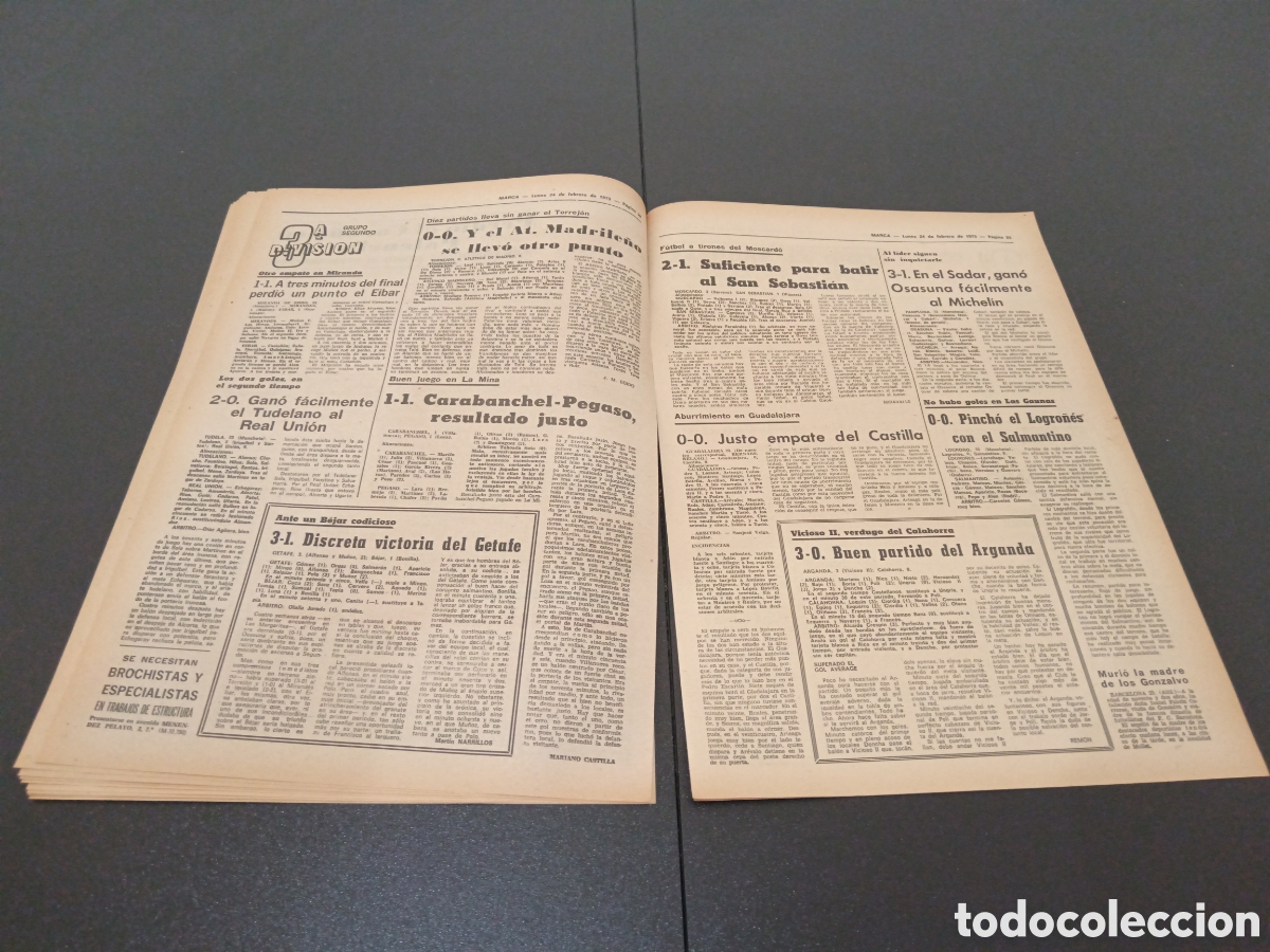 Coleccionismo deportivo: MARCA 24/02/1975 - Foto 11