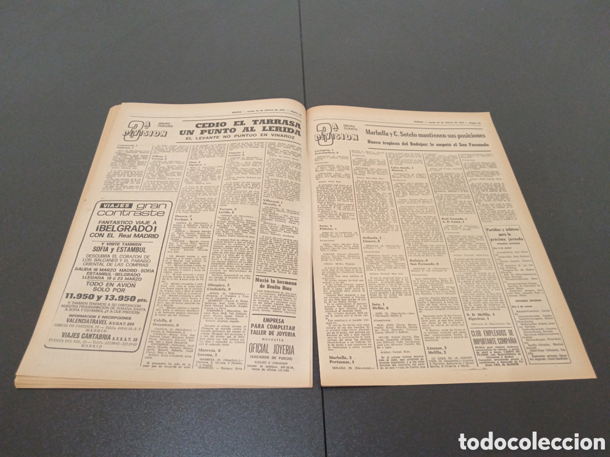 Coleccionismo deportivo: MARCA 24/02/1975 - Foto 12