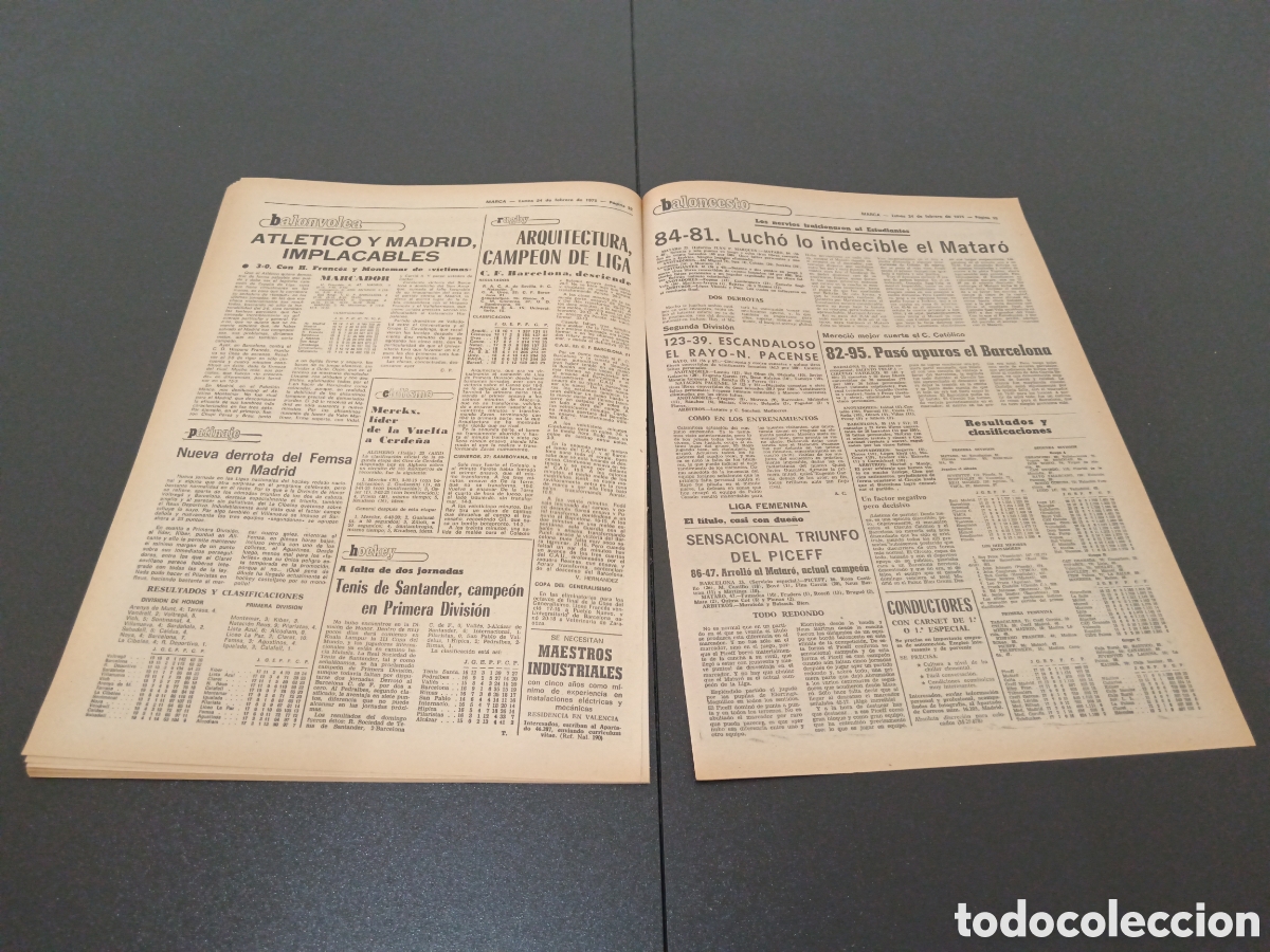 Coleccionismo deportivo: MARCA 24/02/1975 - Foto 15