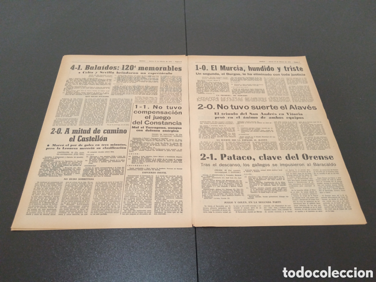 Coleccionismo deportivo: MARCA 27/02/1975 - Foto 4