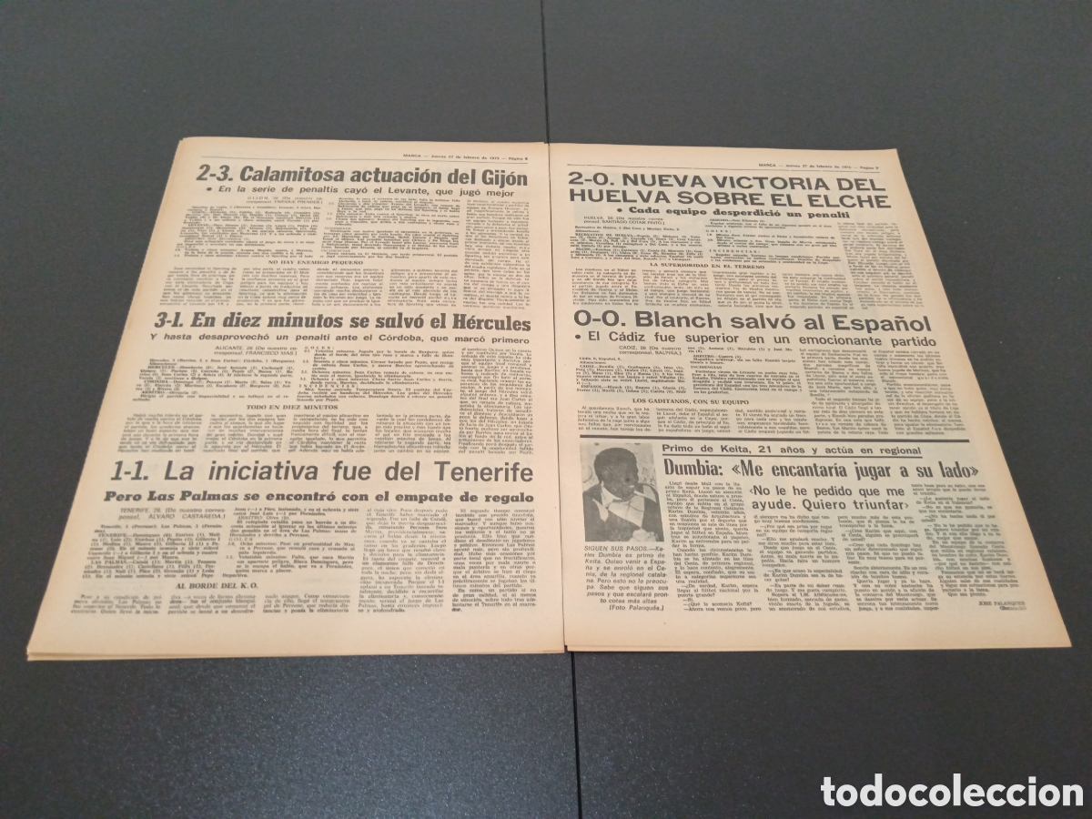 Coleccionismo deportivo: MARCA 27/02/1975 - Foto 5