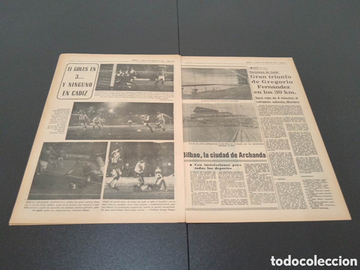 Coleccionismo deportivo: MARCA 27/02/1975 - Foto 6