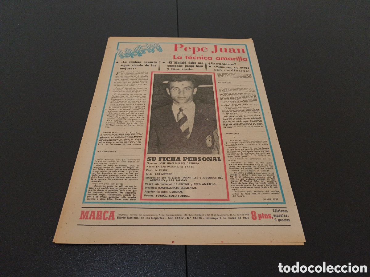 Coleccionismo deportivo: MARCA 02/03/1975 - Foto 5