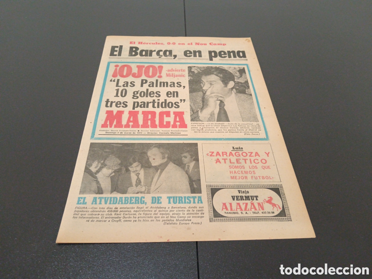 Coleccionismo deportivo: MARCA 02/03/1975 - Foto 1