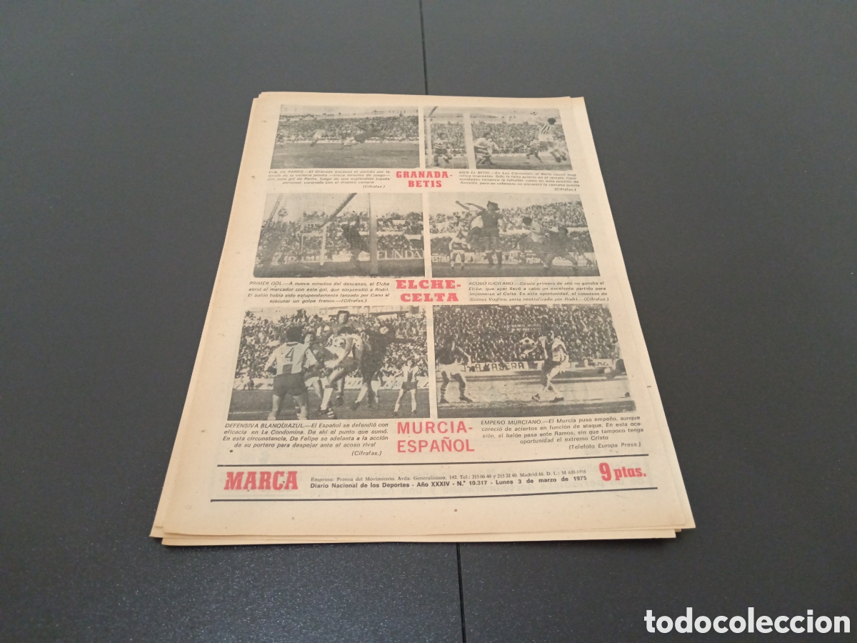 Coleccionismo deportivo: MARCA 03/03/1975 - Foto 17
