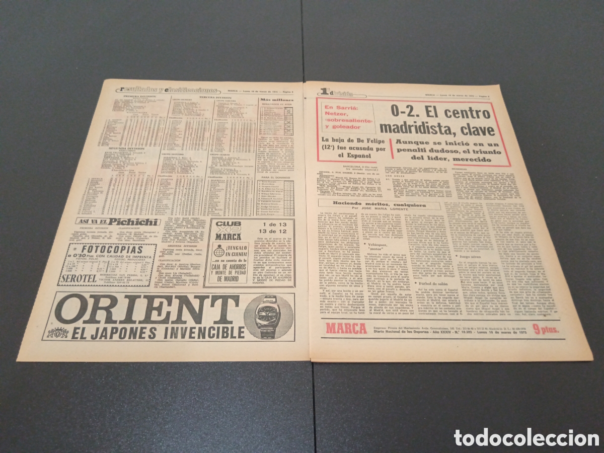 Coleccionismo deportivo: MARCA 10/03/1975 - Foto 2